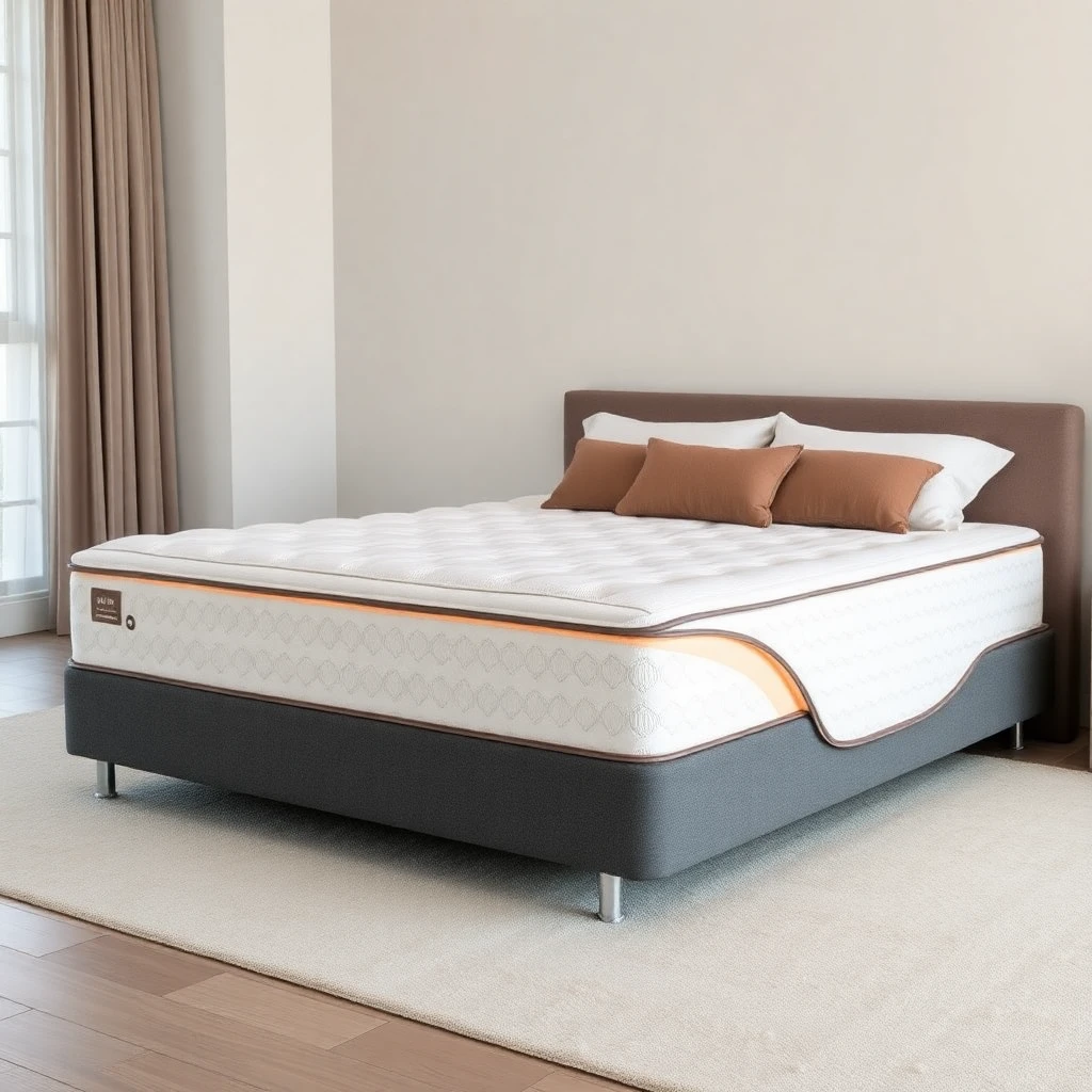 Colchón híbrido con perfil anatómico